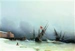 Ivan Aivazovsky  - Bilder Gemälde - The Storm Warning
