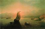 Ivan Aivazovsky  - Bilder Gemälde - The Volga River