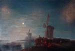 Ivan Aivazovsky  - Bilder Gemälde - The Windmill