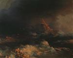 Ivan Aivazovsky  - Bilder Gemälde - The Wreck of the Ship Ingermanland