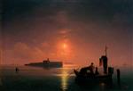 Ivan Aivazovsky  - Bilder Gemälde - Venetian Lagoon at Night