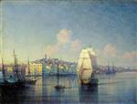 Ivan Aivazovsky  - Bilder Gemälde - View of a Seaside Town