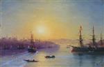 Ivan Aivazovsky  - Bilder Gemälde - View of Constantinople