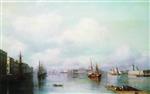 Ivan Aivazovsky  - Bilder Gemälde - View of St. Peterburg