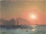 Ivan Aivazovsky  - Bilder Gemälde - View Of The Ayu Dag, Crimea