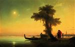 Ivan Aivazovsky  - Bilder Gemälde - View of the Venetian Lagoon