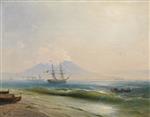 Ivan Aivazovsky  - Bilder Gemälde - View of Vesuvius