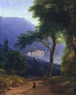 Ivan Aivazovsky  - Bilder Gemälde - View of Yalta from Livadia Park