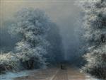 Ivan Aivazovsky  - Bilder Gemälde - Winter Landscape