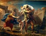 Pompeo Girolamo Batoni - Bilder Gemälde - Aeneas Fleeing from Troy