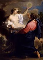 Pompeo Girolamo Batoni - Bilder Gemälde - Allegory of Mercy and Truth