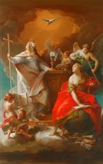 Pompeo Girolamo Batoni - Bilder Gemälde - Allegory of Religion