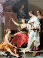 Pompeo Girolamo Batoni - Bilder Gemälde - Allegory of the Arts