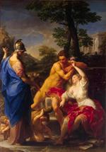 Pompeo Girolamo Batoni - Bilder Gemälde - Hercules at the Crossroads