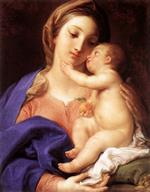 Pompeo Girolamo Batoni - Bilder Gemälde - Madonna and Child