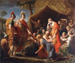 Pompeo Girolamo Batoni  - Bilder Gemälde - The Wives of Darius Imploring Alexander
