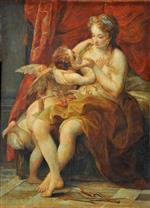 Pompeo Girolamo Batoni  - Bilder Gemälde - Venus and Cupid-2