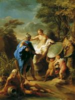 Pompeo Girolamo Batoni  - Bilder Gemälde - Venus Presenting Aeneas with Armour Forged by Vulcan