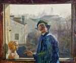 Umberto Boccioni - Bilder Gemälde - Bildnis des Bildhauers Brocchi