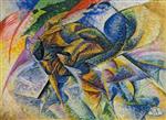 Umberto Boccioni - Bilder Gemälde - Dynamism of a Cyclist