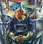 Umberto Boccioni - Bilder Gemälde - Horizontale Konstruktion
