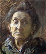 Umberto Boccioni  - Bilder Gemälde - Portrait of an Old Woman