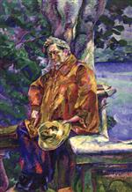 Umberto Boccioni  - Bilder Gemälde - Porträt des Komponisten Ferruccio Busoni