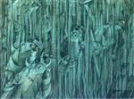 Umberto Boccioni  - Bilder Gemälde - Seelenzustände III - Die Zurückbleibenden