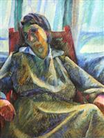 Umberto Boccioni  - Bilder Gemälde - The Mother