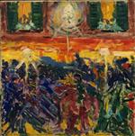 Umberto Boccioni  - Bilder Gemälde - The Riot
