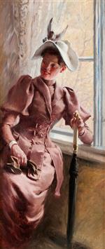 Paul Gustave Fischer - paintings - At the Window