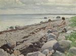 Paul Gustave Fischer - Bilder Gemälde - Bathers on a Beach
