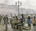 Paul Gustave Fischer  - Bilder Gemälde - Copenhagen Fish Market