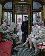 Paul Gustave Fischer  - Bilder Gemälde - Copenhagen Tram
