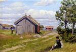 Paul Gustave Fischer  - Bilder Gemälde - Farmyard