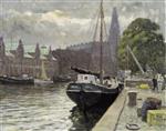 Paul Gustave Fischer  - Bilder Gemälde - Holmens Kanal Copenhagen