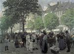 Paul Gustave Fischer  - Bilder Gemälde - Højbro Plads Copenhagen