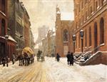 Paul Gustave Fischer  - Bilder Gemälde - Krystalgade Copenhagen