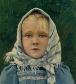 Paul Gustave Fischer  - Bilder Gemälde - Portrait of a Young Girl