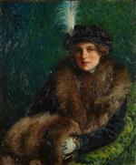 Paul Gustave Fischer  - Bilder Gemälde - Portrait of Lisa Orth