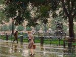 Paul Gustave Fischer  - Bilder Gemälde - Rainy day in Kongens Nytorv