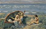 Paul Gustave Fischer  - Bilder Gemälde - The beach at Båstad