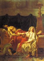 Jacques Louis David - paintings - Andromache Mourning Hector