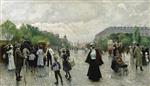 Paul Gustave Fischer  - Bilder Gemälde - What’s going on in Copenhagen