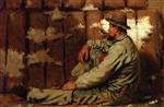 John George Brown - Bilder Gemälde - A Longshoreman