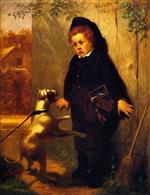 John George Brown - Bilder Gemälde - Beware of the Dogs
