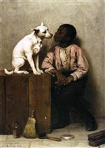 John George Brown  - Bilder Gemälde - Color no Objection