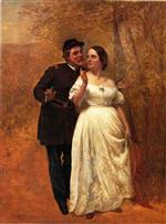 John George Brown  - Bilder Gemälde - Courting