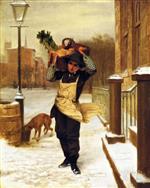 John George Brown  - Bilder Gemälde - Delivery Boy