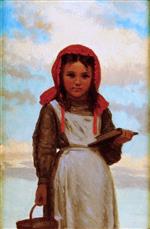 John George Brown  - Bilder Gemälde - Going to School